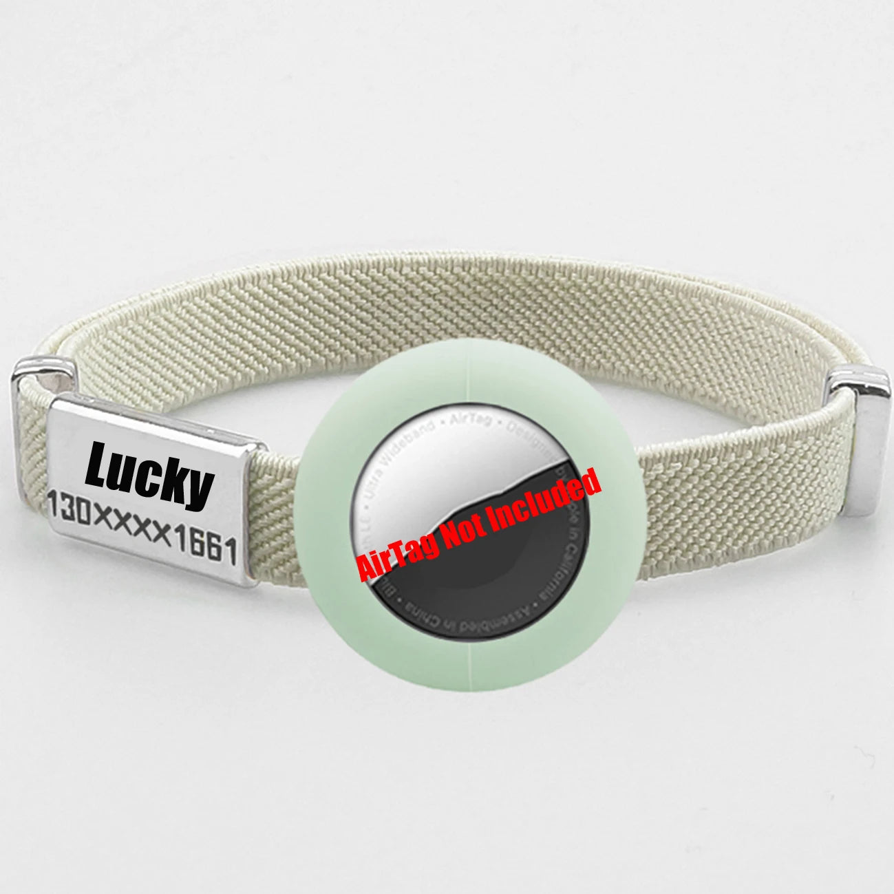 Personalized AirTag Cat Collar – Adjustable GPS Tracker Holder with Custom Name Tag