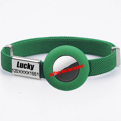 Personalized AirTag Cat Collar – Adjustable GPS Tracker Holder with Custom Name Tag