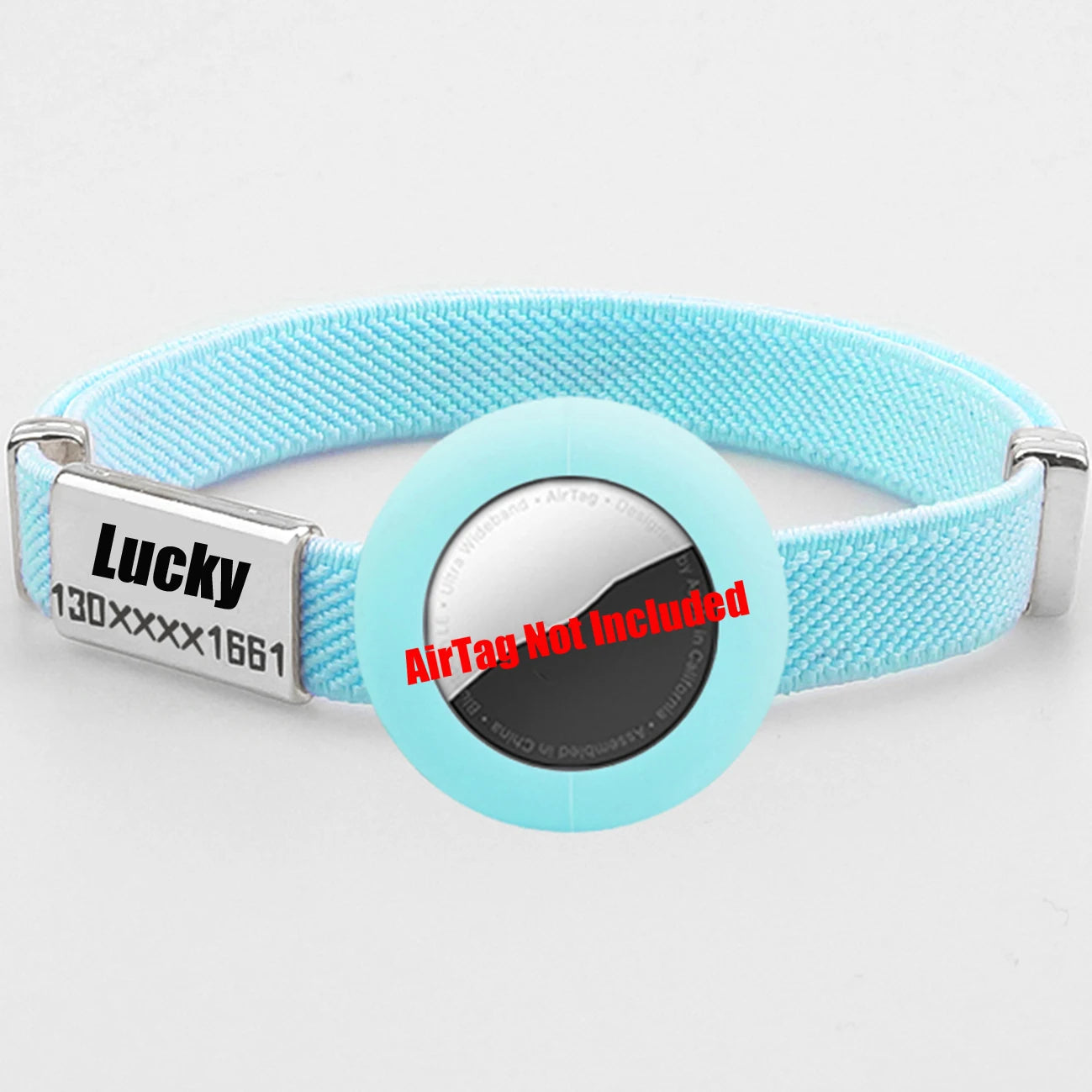 Personalized AirTag Cat Collar – Adjustable GPS Tracker Holder with Custom Name Tag