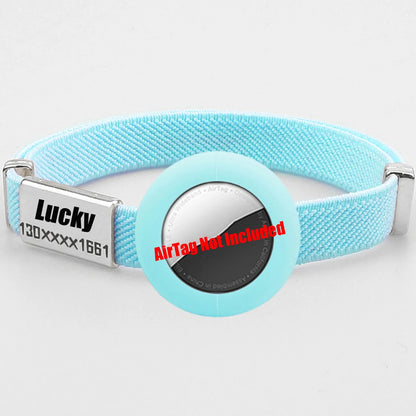 Personalized AirTag Cat Collar – Adjustable GPS Tracker Holder with Custom Name Tag
