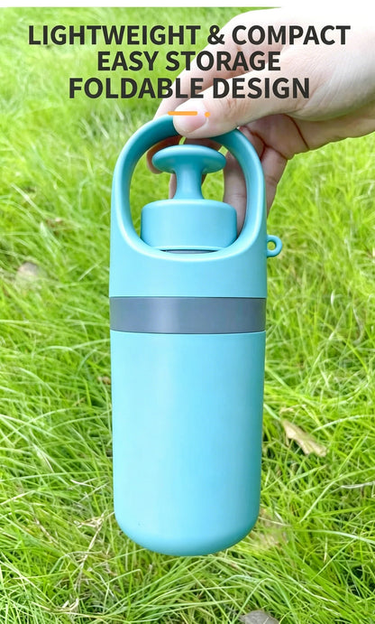 Portable Dog Pooper Scooper with Built-In Waste Bag – No-Touch Pet Poop Picker for Outdoor Walks & Backyard Cleanup