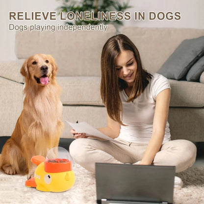 interactive Dog Puzzle Feeder Toy – Treat Dispensing Slow Feeder with Anti-Slip Cartoon Duck Design