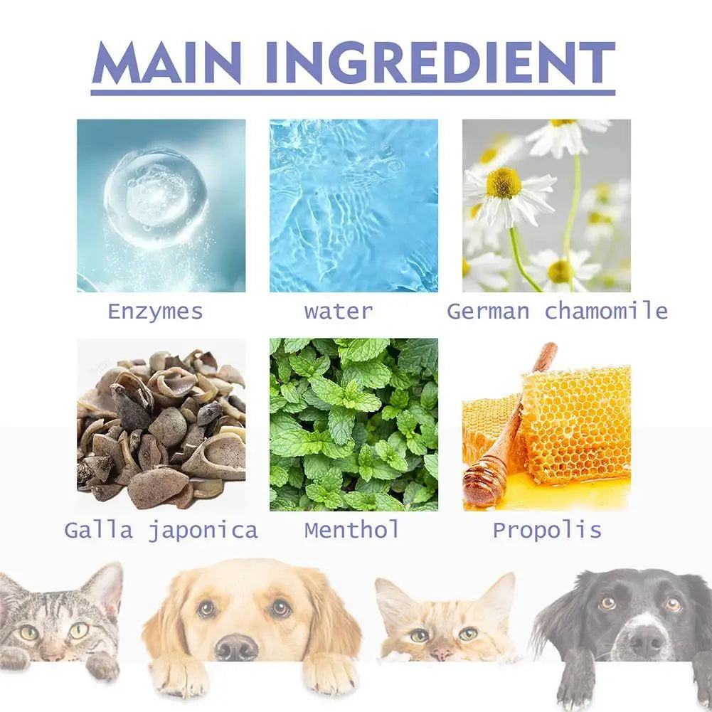 Pet Dental Spray for Dogs & Cats – Teeth Cleaning, Plaque & Tartar Control, Fresh Breath Oral Care
